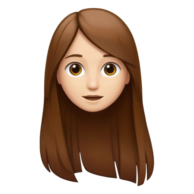 Just a long hair flowing without face only straight hair sticker