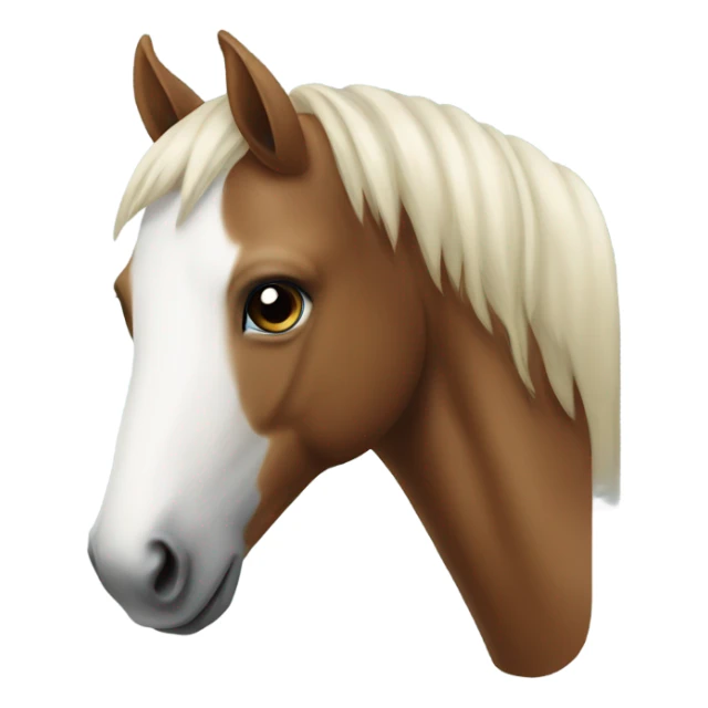 Horse with a white nose  sticker