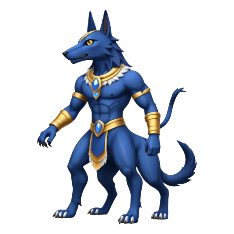 WereGarurumon-Anubis-fusion (full body) sticker