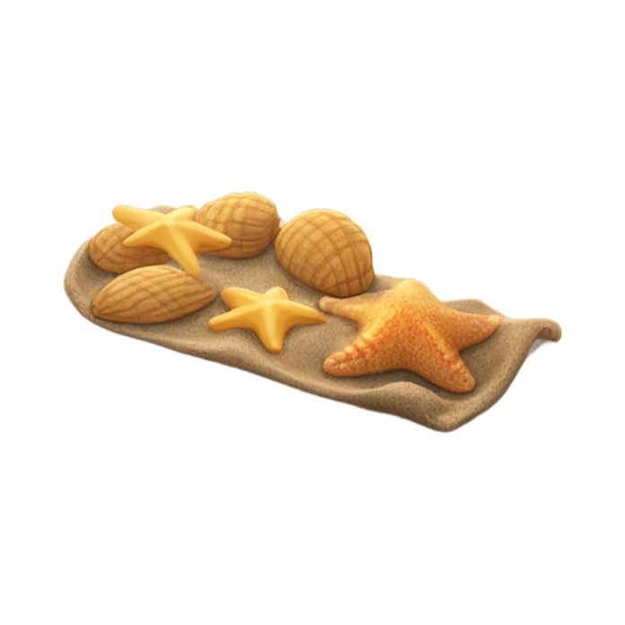 Playa, atardecer playero, arena, conchas de mar,  sticker