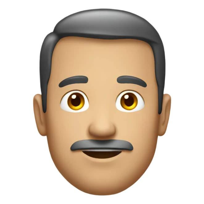 portrait man, upper body, from chest, cartoon, emoji sticker