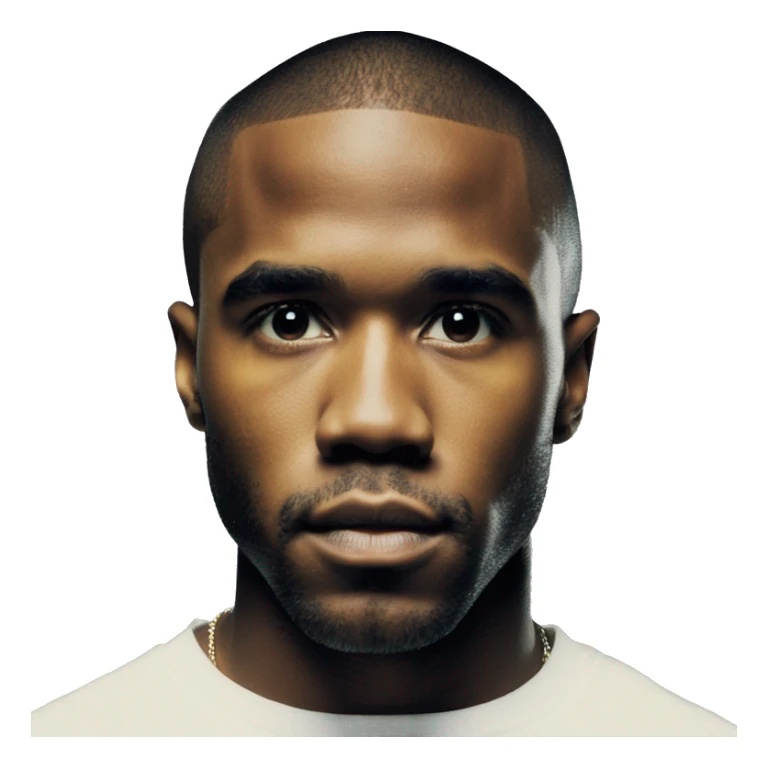 frank ocean on the cover of his album, blonde sticker