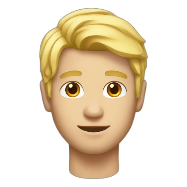 21 year guy with blonde hair sticker