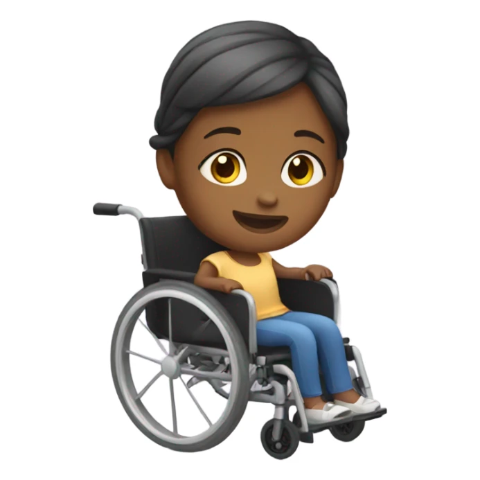 Girl in a wheelchair  sticker