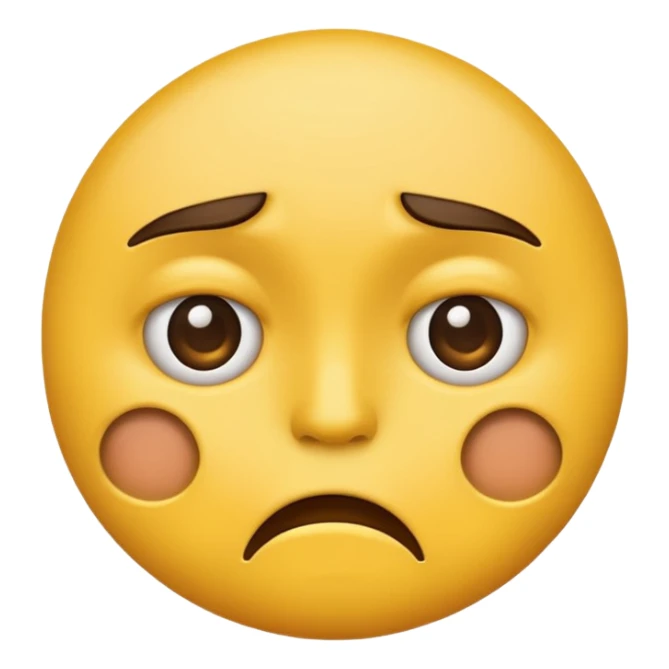 Yellow emoji face disgusted and appalled sticker