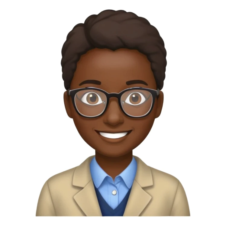 Generate an emoji of a typical south african teacher sticker