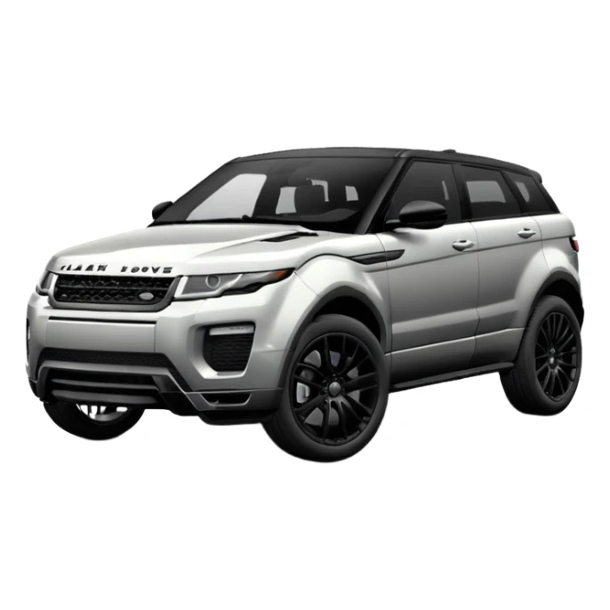 2024 BLACK LandRover evoque with black rims, black trim and black interior  sticker