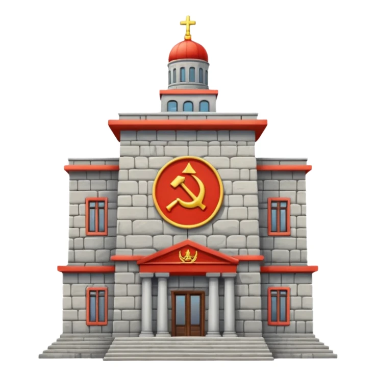 building of the USSR Foundation sticker