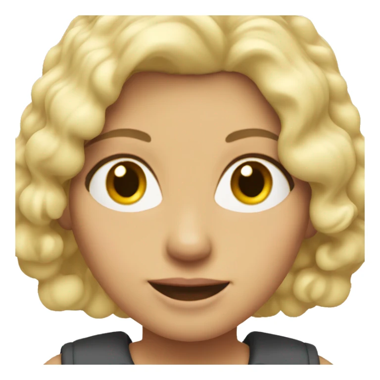 Judy Geller with blonde hair sticker