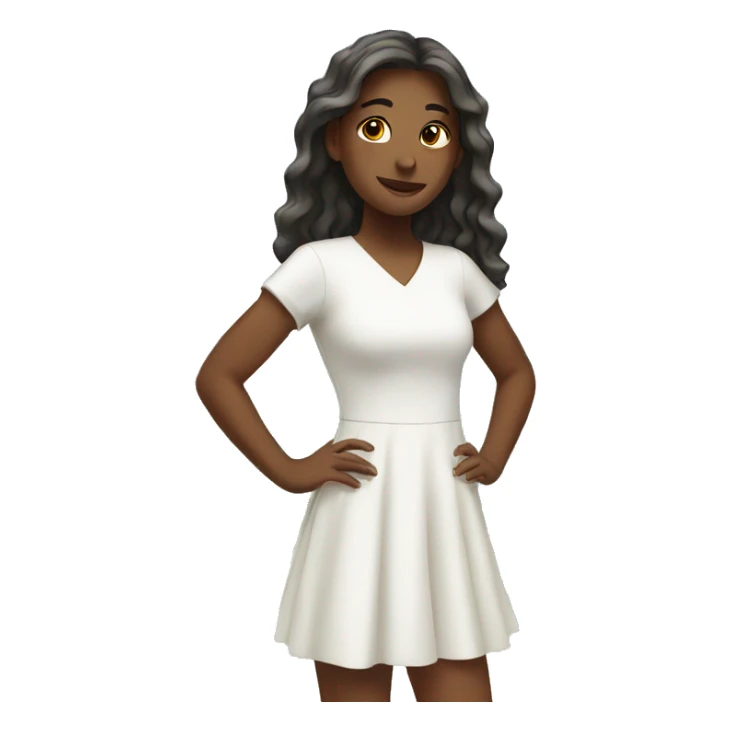 girls in white dress outdoors sticker