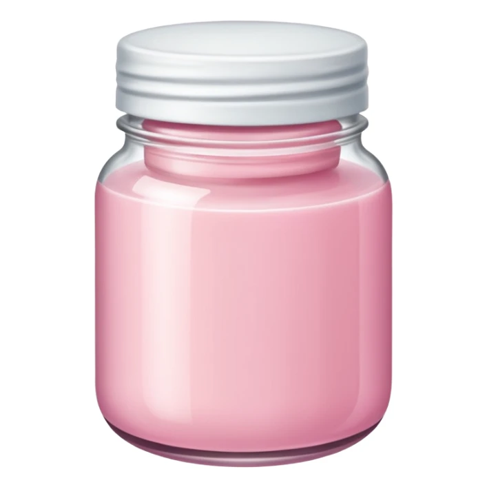 pink cream skincare sticker
