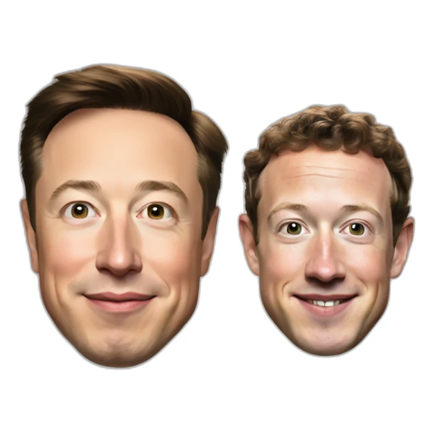 elon musk and mark zuckerberg sticker