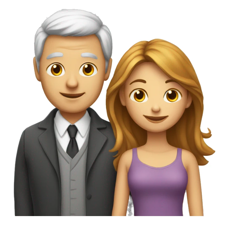 Jeune couple avec un vieux  sticker