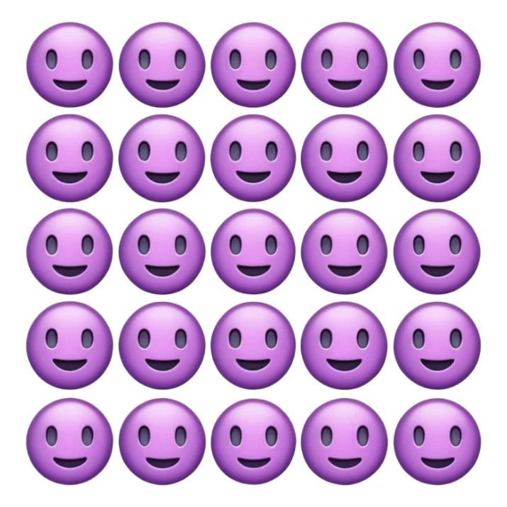 Haz unos emojis morados pasteles coquette sticker