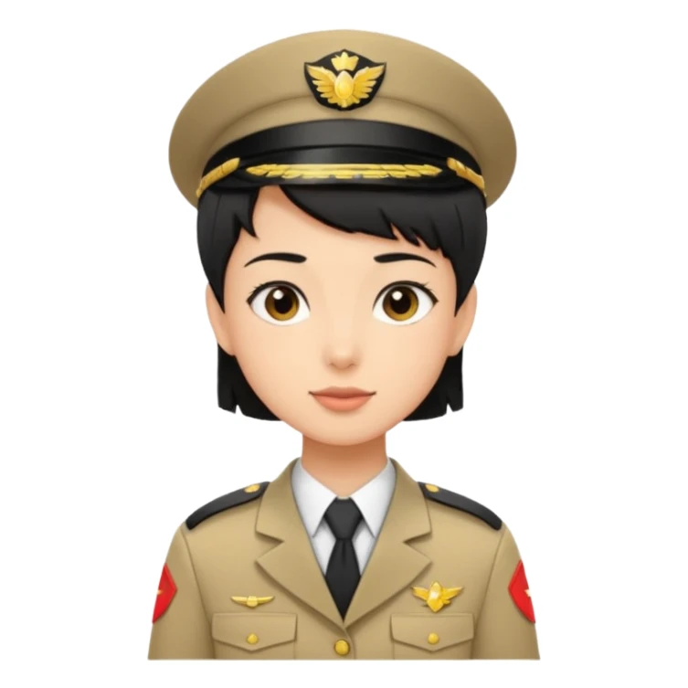 A young guide with short black hair. 3D sticker