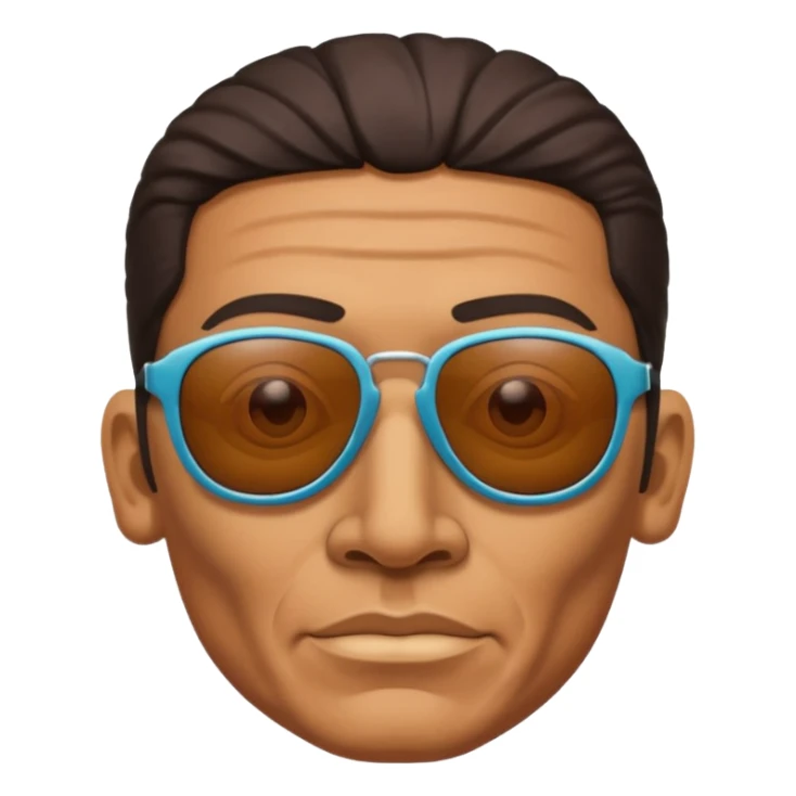 handbok ancient mayan man with sunglasses sticker