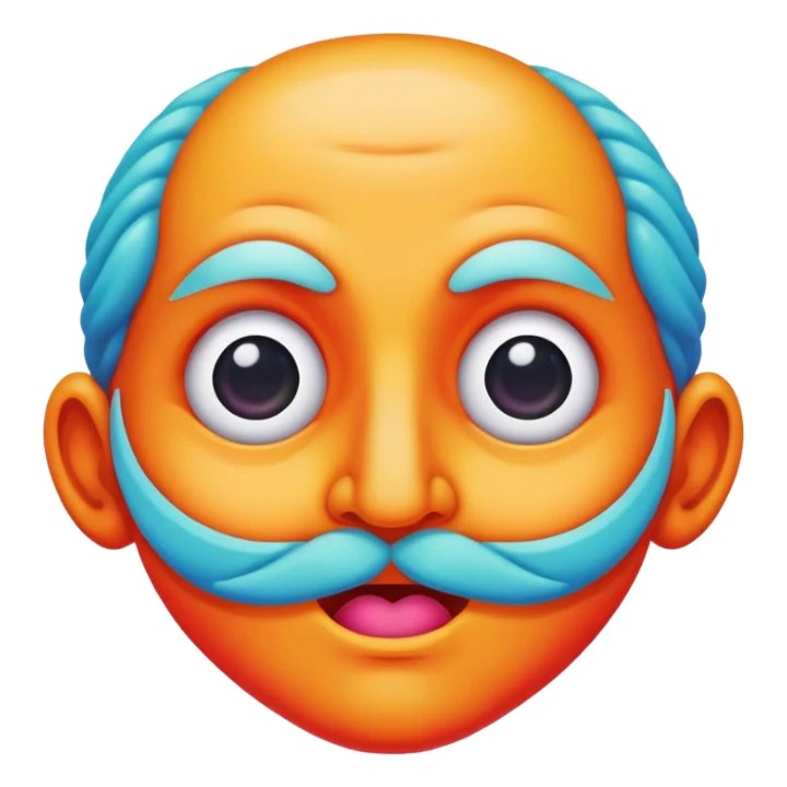 Italian Brainrot meme with colorful and exaggerated features sticker