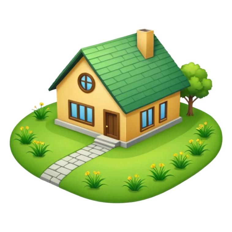 UN LOTE DE TERRNO PARA CONSTRUCCION DE UNA CASA  VERDE  sticker