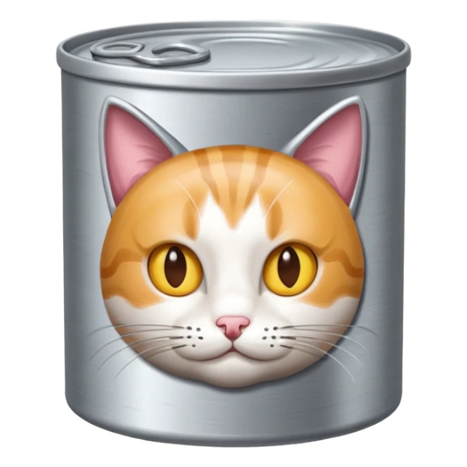 create a can of catfood emoji sticker