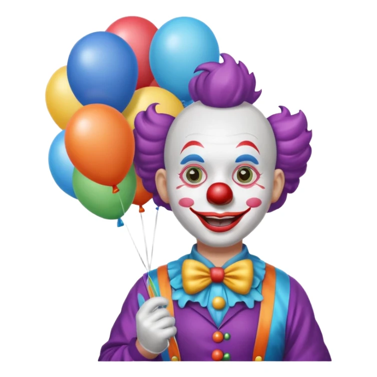 Street Balloon Seller clown  sticker