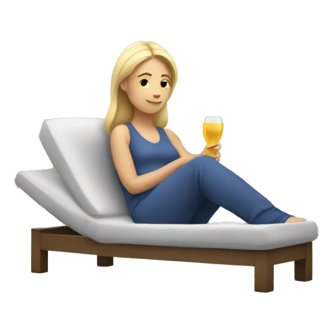 cAUCASIAN WOMAN RELAXING sticker