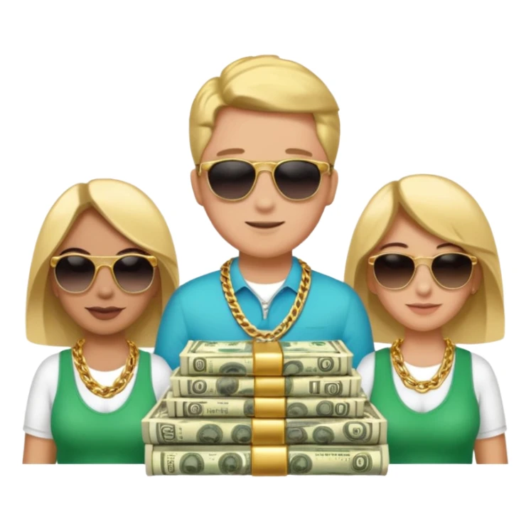 Money gang style  sticker