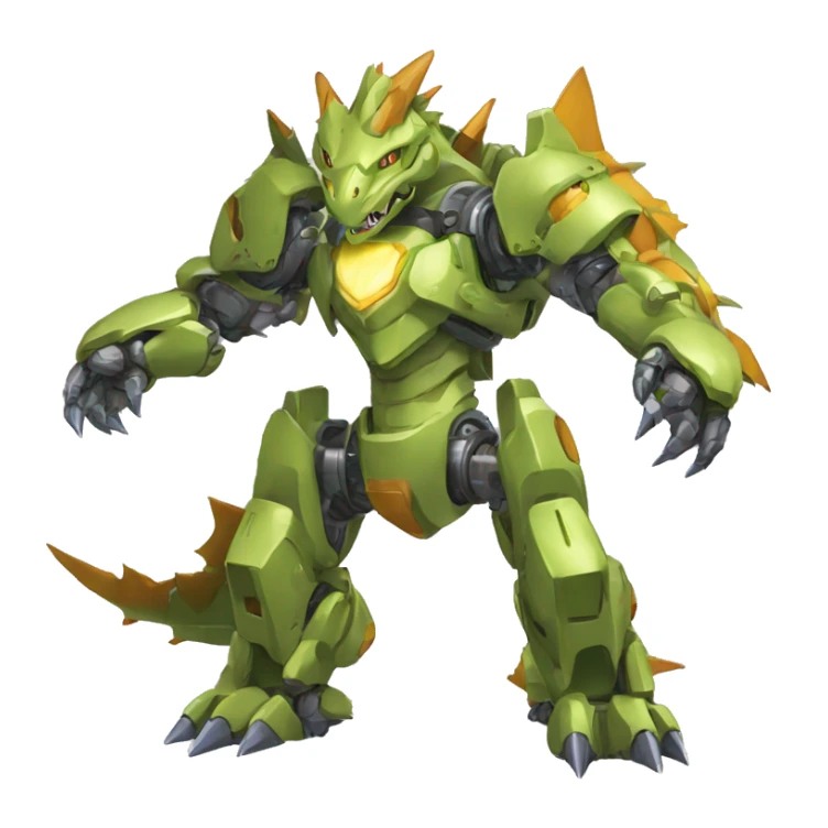Mechanical Tyranitar-Charizard-Medabot-Mecha full body sticker