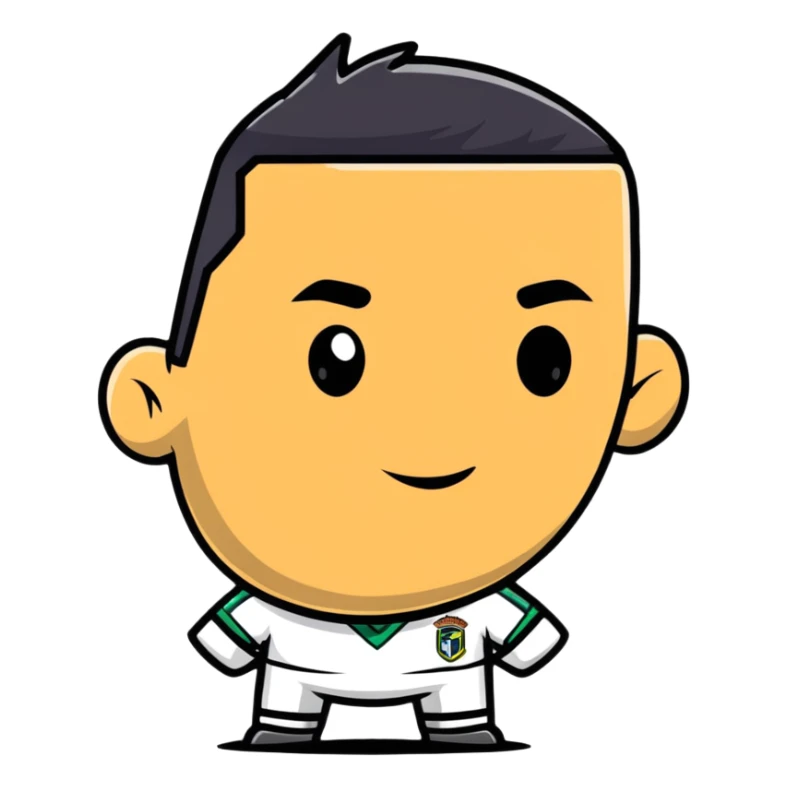 portrait of Ronaldo sticker