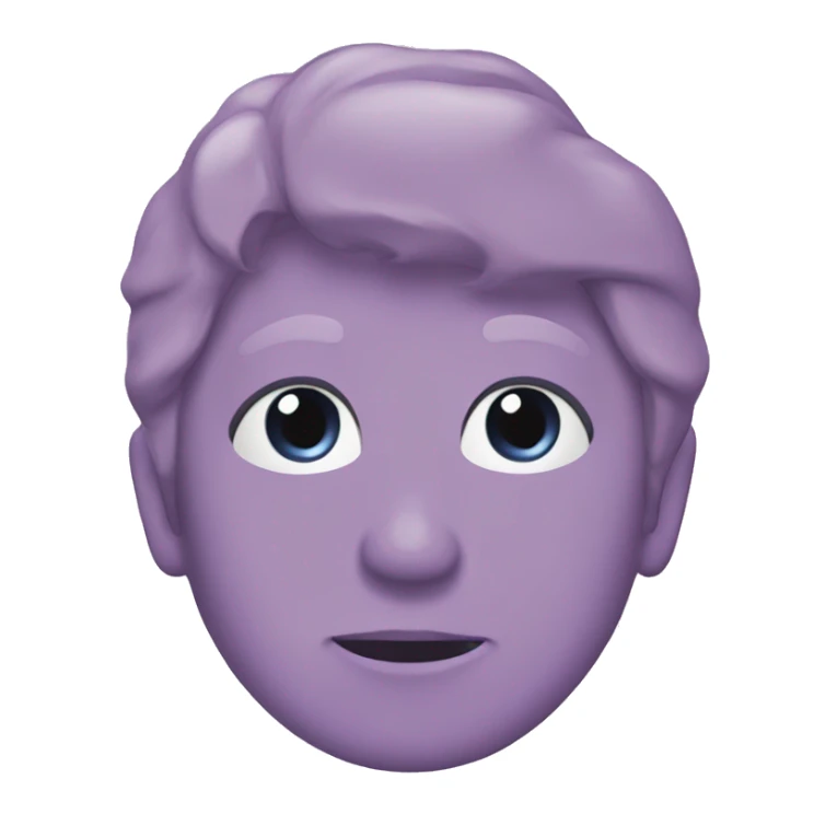 Emoji in a color of Pantone 709 c sticker