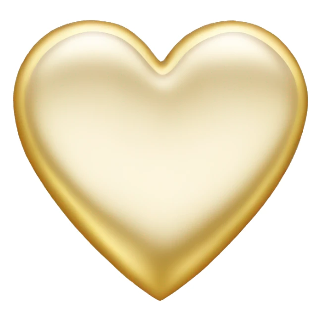 Heart made of gold sticker