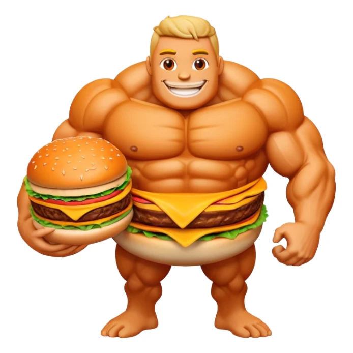 The ultimate Titan mascot for a fast food restaurant sticker