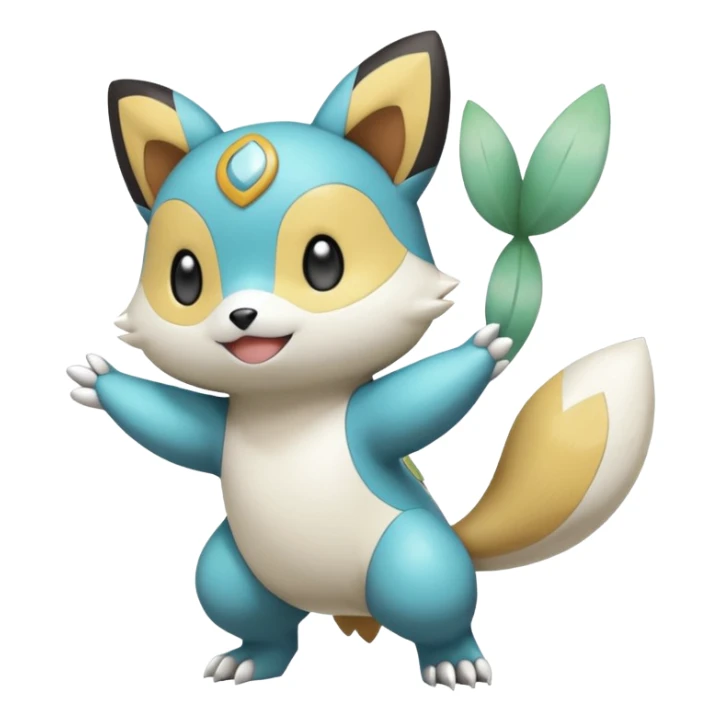 Emolga-Pachirisu-Oshawott-Buizel-Meloetta-Pokémon-Fakémon-fusion, full body sticker