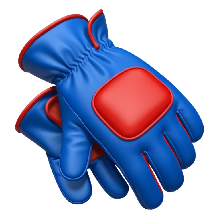  #1 glove first finger up  in blue (#00A3E0) and red (#F9423A)  sticker