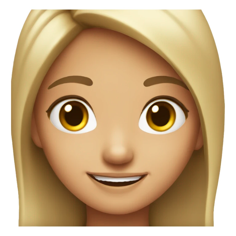 Cute girl with adorable smile sticker