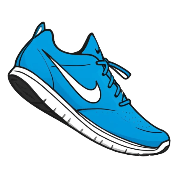 Haz un emoji de un tiburón con tenis nike sticker