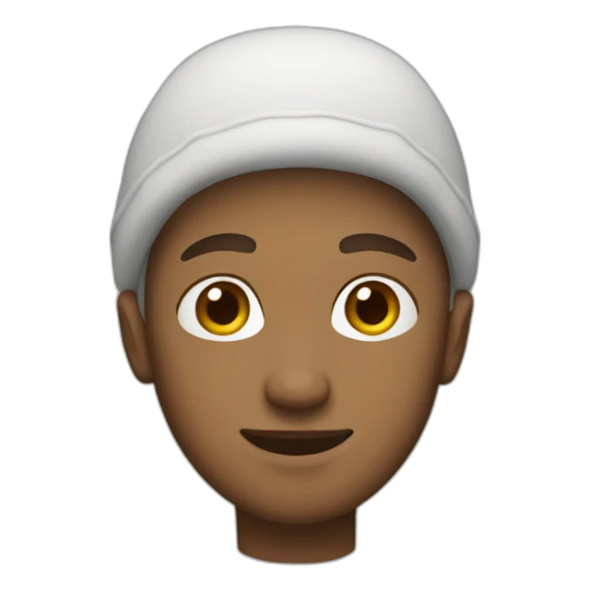 White guy with short hair and with bonnet sticker