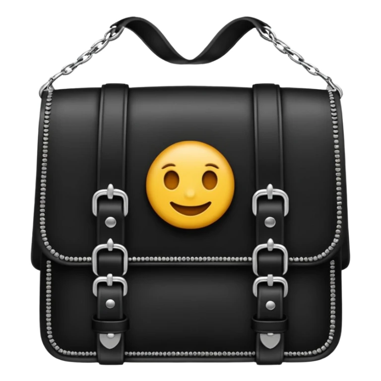 Fais un emoji avec 2 ceinture mal superposés dans le style un peu gothique sticker