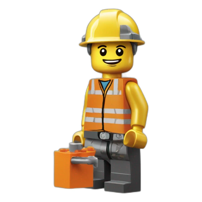construction lego sticker
