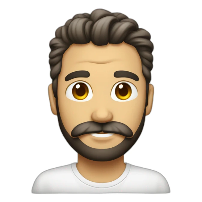 hombre gordo con barba blanca pintando un cuadro sticker