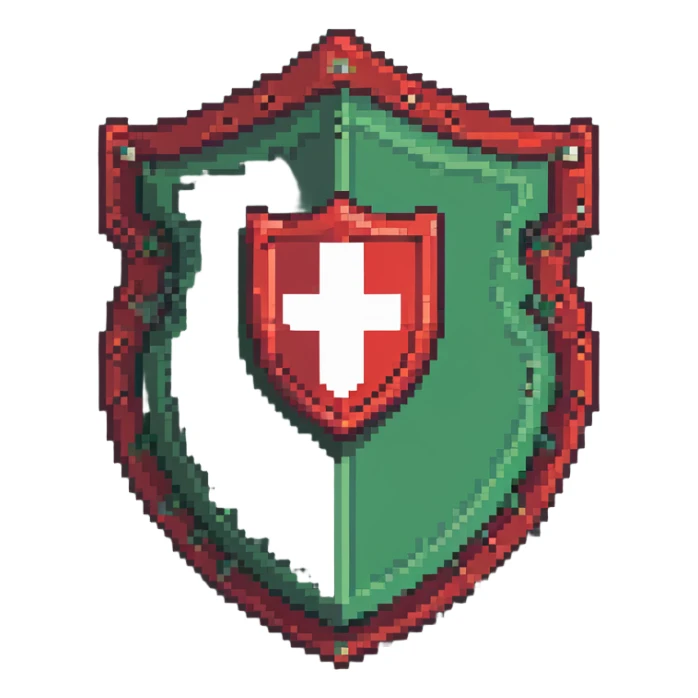 Green shield with MOD text in center, official moderator emblem sticker