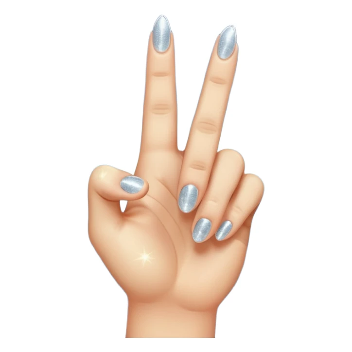 hand making finger-gun gesture with sparkles, smooth confidence sticker