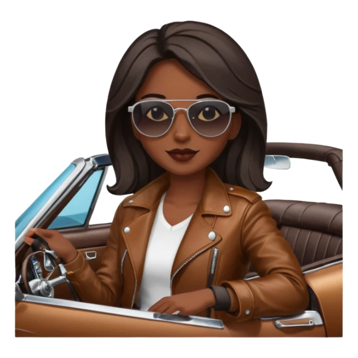 Classic mustang dark women sitting in sticker