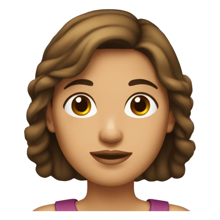 Mujer de piel trigueña y cabello Borgoña  sticker