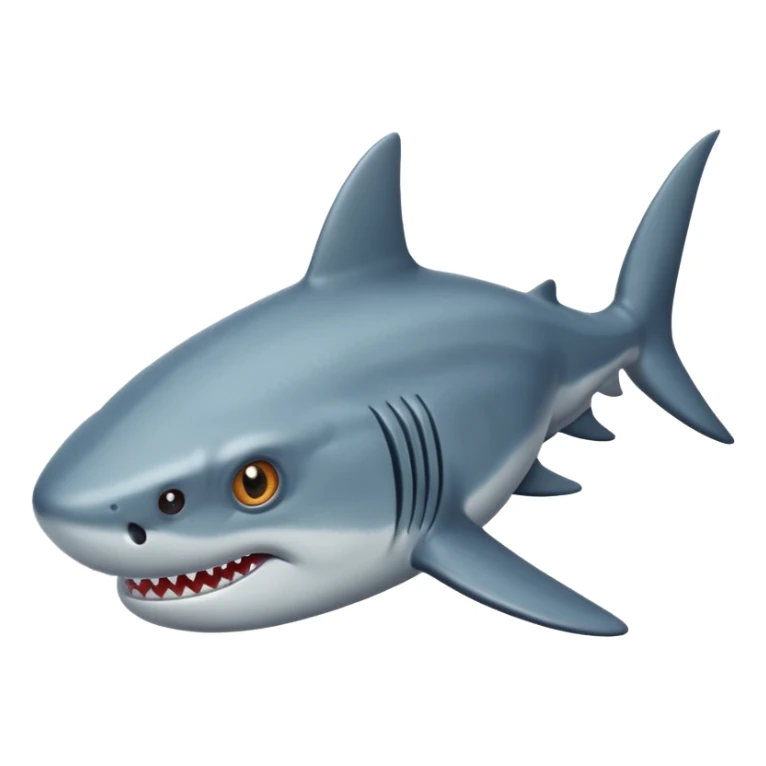 Hágame un tiburón que tenga tres ojos sticker