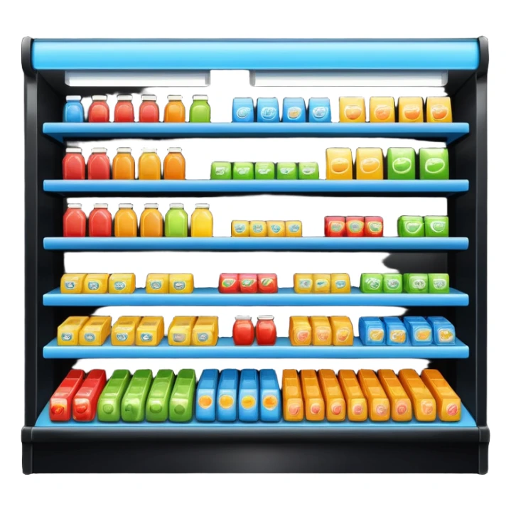 There's only one empty space left on the supermarket shelf. sticker