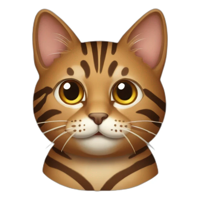 very-striped-brown-cat sticker