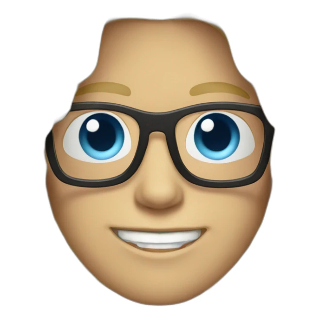 dutch blonde guy with round glasses blue eyes long surfer hair sticker