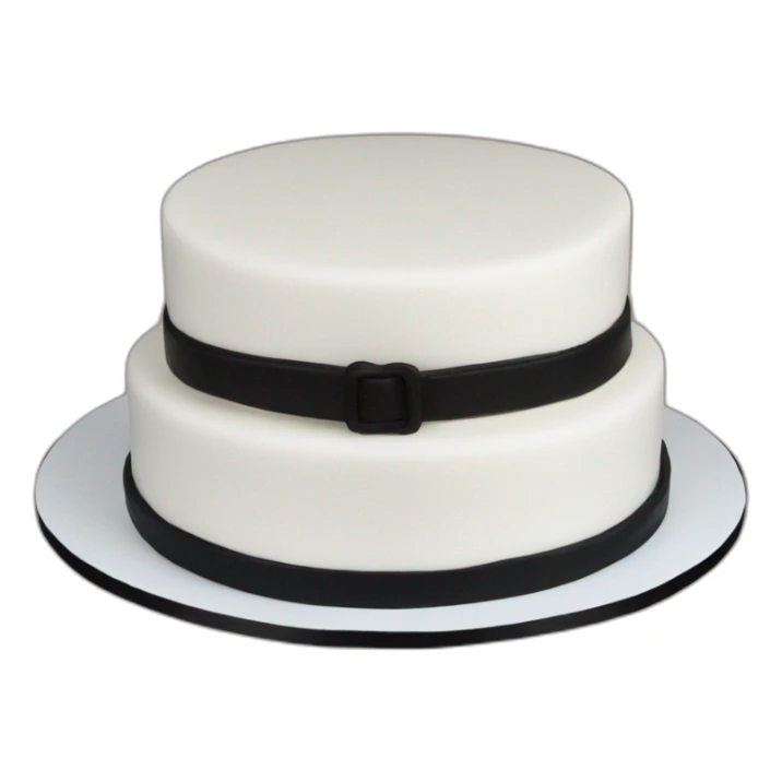 white man karate black belt birthday cake sticker