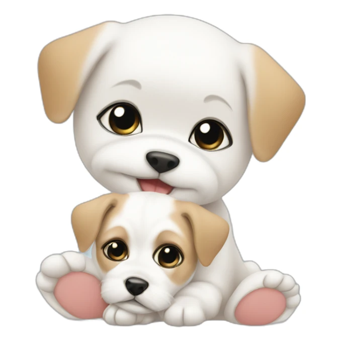 Baby with Maltese dog sticker