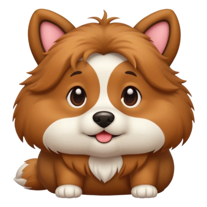 A cute cartoon dog with a ginormous butt ￼ sticker